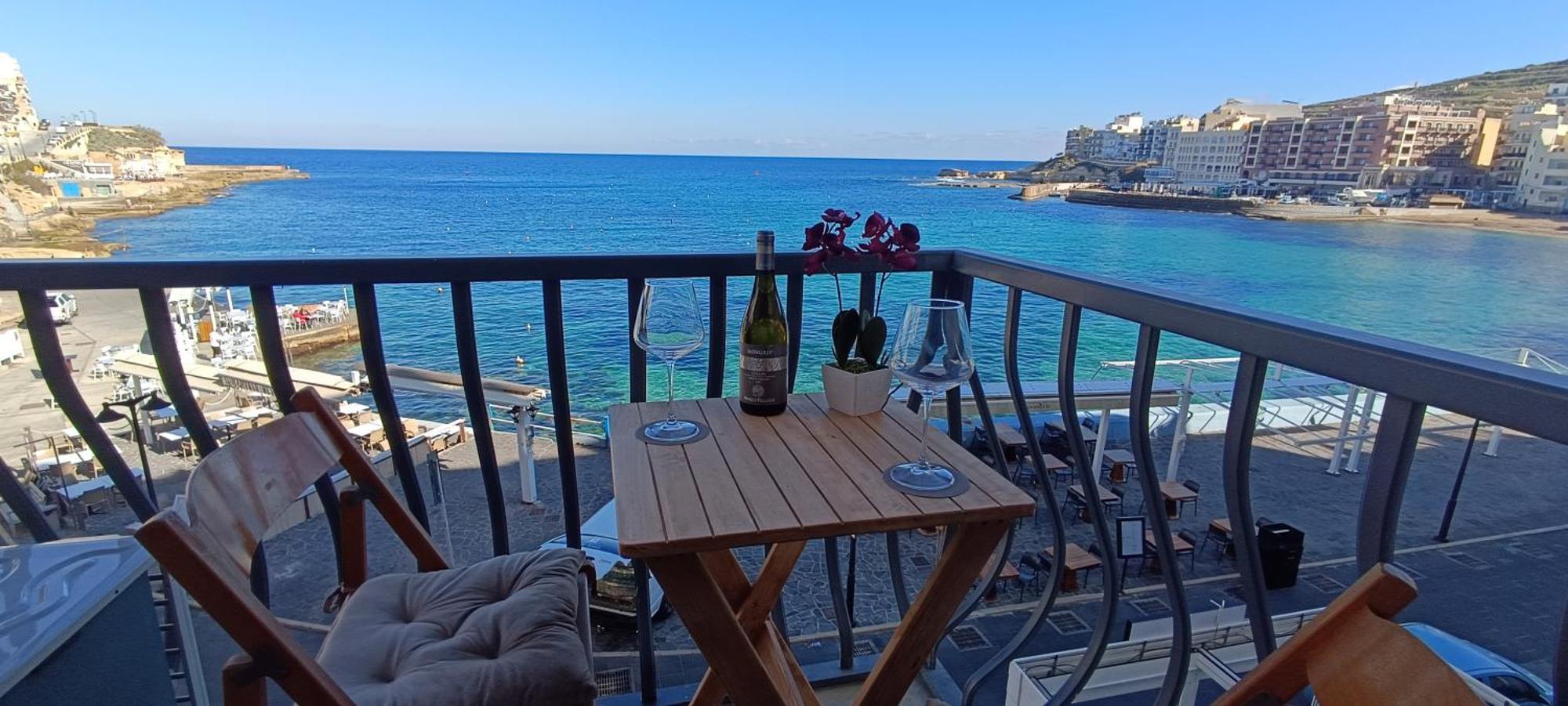 Marsalforn Sea Front Studio Apartman Zebbug  Kültér fotó